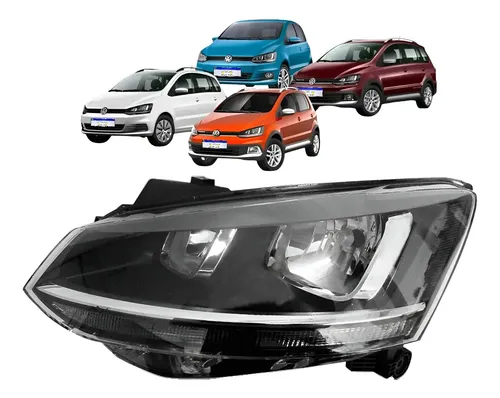 Farol Vw Fox Crossfox Spacefox Spacecross 2015 A 2022 Le Esquerdo