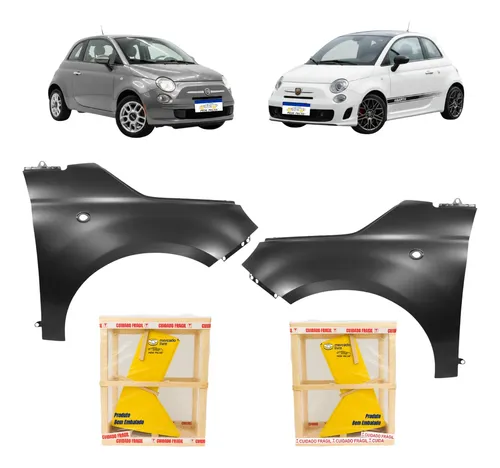 Par Paralama Fiat 500 2009 2010 2011 2012 2013 2014 2015