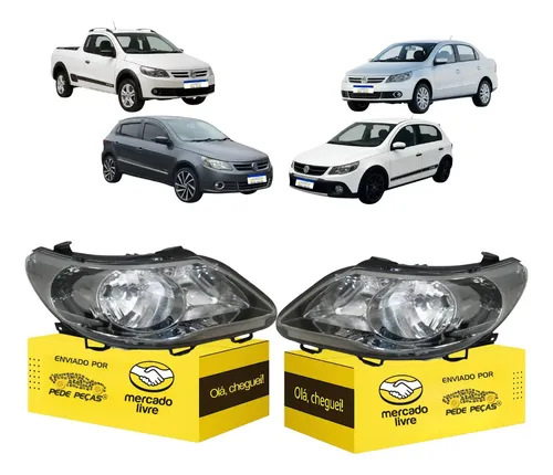 Farol Gol Voyage Saveiro G5 2009 2010 2011 2012 Rallye Par Direito