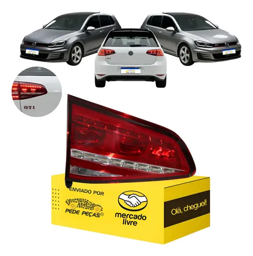 Lanterna Da Tampa Golf 2014 2015 2016 2017 Led Nova L.e Esquerdo/motorista Vermelho