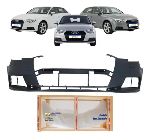 Parachoque Audi A3 Sportback 2016 2017 2018 2019 C/ Esguicho Cinza
