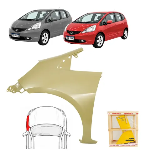 Paralama Honda Fit Dx Ex Exl Lx Lxl 2009 A 2012 Novo Le