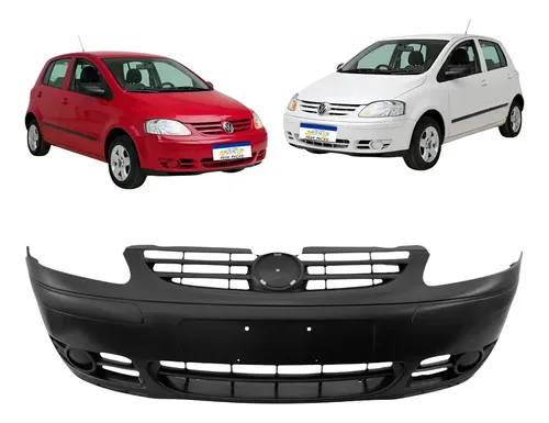 Parachoque Dianteiro Volkswagen Fox 2003 A 2008 Preto Liso 