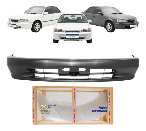 Parachoque Toyota Corolla 1997 1998 1999 2000 2001 2002 Preto