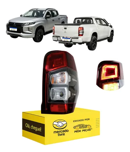 Lanterna Direita L200 Triton Sport Gl Gls 2021 A 2025 S/led Direito Vermelho