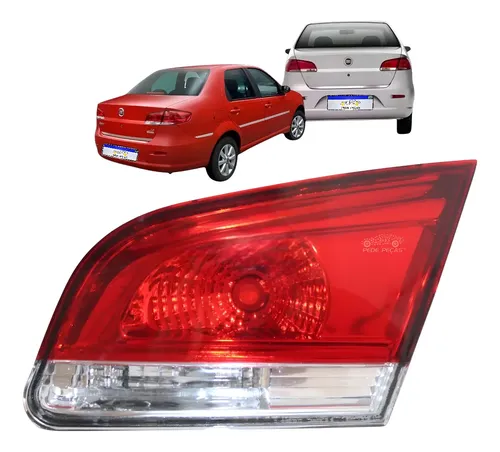 Lanterna Tampa Fiat Siena 2008 2009 2010 2011 2012 A 2016 Ld Direito/passageiro Vermelho