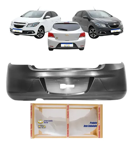Parachoque Traseiro Gm Onix 2012 13 14 15 16 17 2018 2019