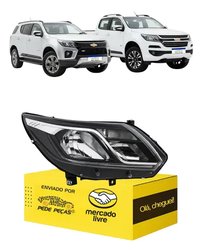 Farol Trailblazer S10 2017 2018 19 A 2024 C/led C/avaria Ld Direito/passageiro