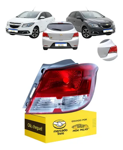 Sinaleira Gm Onix Hatch 2013 14 15 16 Joy 17 2018 Cristal Ld Direito/passageiro Vermelho/cristal