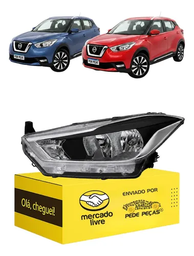 Farol Nissan Kicks 2017 2018 2019 20 2021 Esquerdo C/avaria Esquerdo/motorista