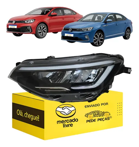 Farol Esquerdo Vw Virtus 2023 2024 2025 2026 Full Led Esquerdo/motorista