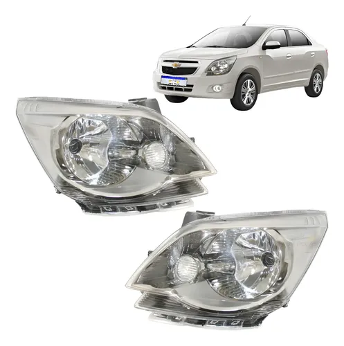 Par Farol Chevrolet Cobalt 2012 2013 2014 2015 Cromomix Direito