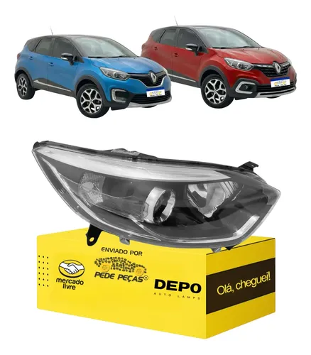 Farol Direito Captur 2017 2018 19 20 21 22 2023 Zen Intense Direito/passageiro