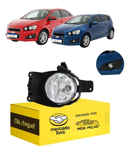 Farol Milha Cibié Gm Sonic 2012 2013 2014 Novo L.e Cristal
