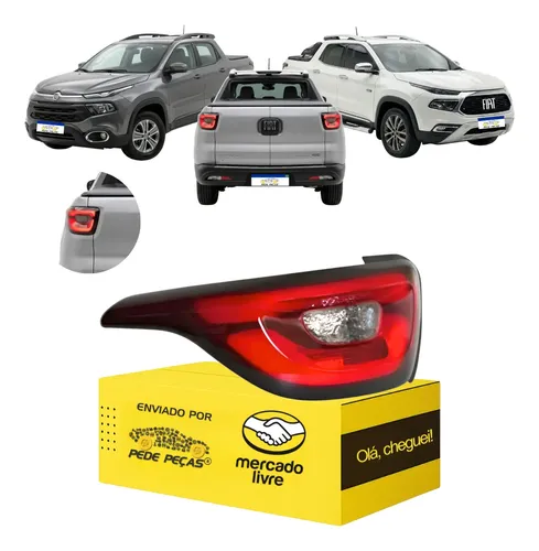 Lanterna Traseira Fiat Toro 2016 2017 A 2025 C/ Led Novo 