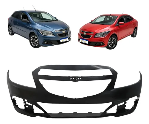 Parachoque Dianteiro Chevrolet Onix 2012 A 2016 Preto Liso