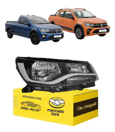 Farol Vw Saveiro G9 Extreme Trendline 2024 25 2026 Ld Direito/passageiro