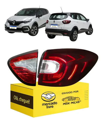 Lanterna Renault Captur 2017 2018 2019 2020 2021 2022 L.d Direito Vermelho
