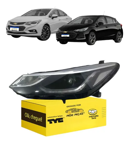 Farol Cruze 2017 2018 2019 2020 2021 2022 2023 Com Led L.e Esquerdo/motorista
