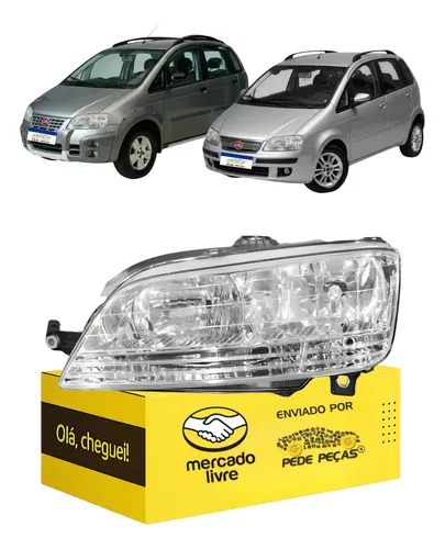 Farol Fiat Idea 2006 2007 2008 2009 2010 Novo