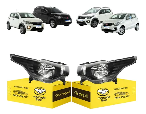 Par Sinaleira Fiat Mobi 2016 17 18 19 20 21 22 23 24 25 2026 Ambos Lados