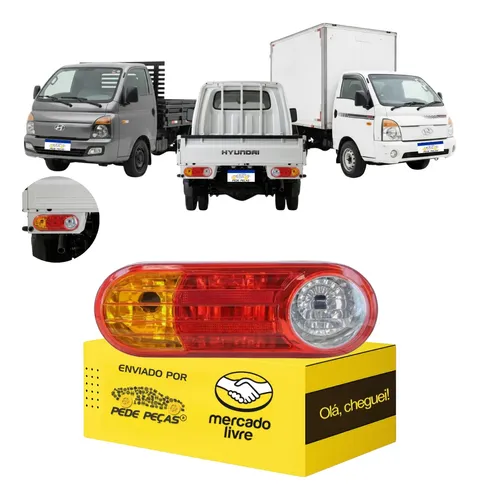 Lanterna Hr 2007 08 09 10 11 12 13 14 15 16 17 18 A 2025 L.e Esquerdo/motorista Vermelho