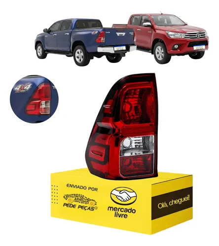 Lanterna Traseira Toyota Hilux 2016 A 24 25 2026 C/avaria Le Esquerdo/motorista