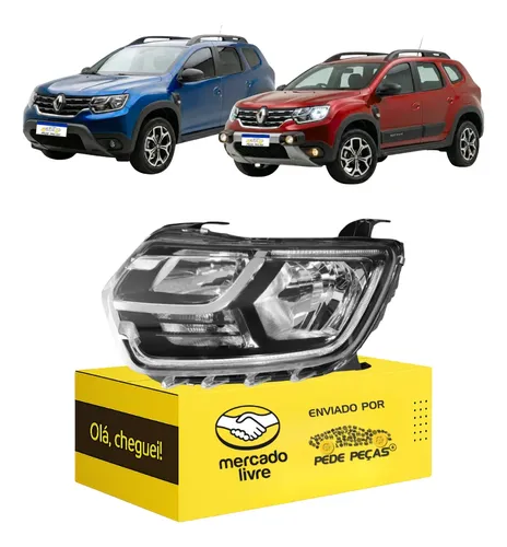 Farol Esquerdo Renault Duster 2021 22 23 2024 C/led C/reator Esquerdo/motorista