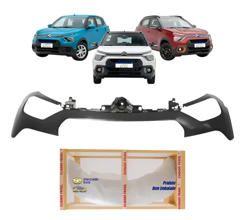 Parachoque Superior Citroen C3 First Edition You 2022 A 2026 Preto