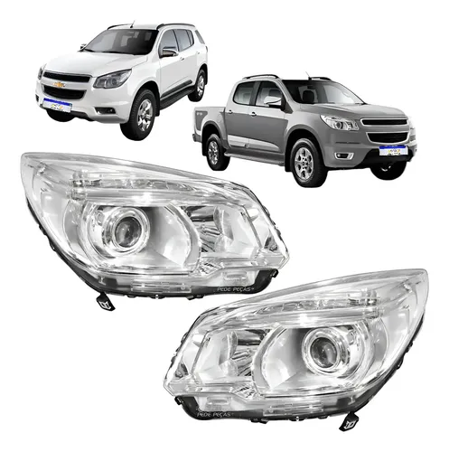 Par Farol Chevrolet S10 Trailblazer Ltz 2012 2013 2014 15 16 Ambos Lados
