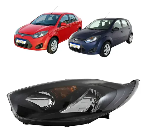 Farol Mascara Negra Fiesta Rocam 2010 2011 A 2014 Le Novo Esquerdo/motorista